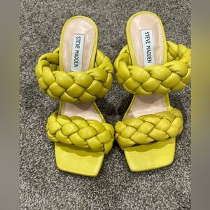 Steve Madden NEW Citron Braided
Heeled Sandals